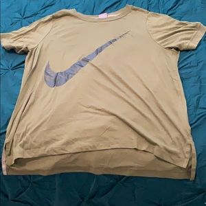 Army green Nike top